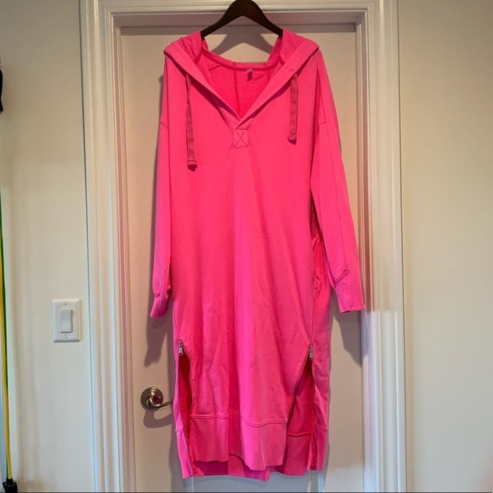 SOLD OUT Free People Spur of the Moment Hoodie Small NWOT VIVID PINK